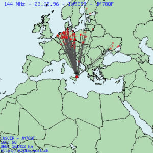1996 May 23 – Big Es opening on 2m